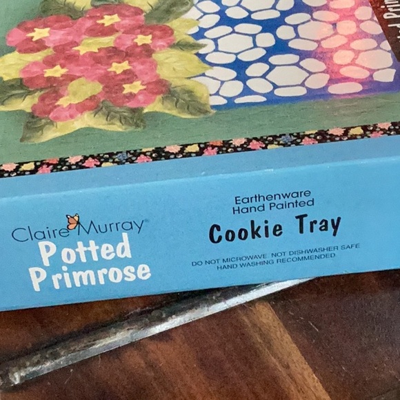 SAKURA Claire Murray Potted Primrose Cookie Tray, New in Box - Picture 9 of 9